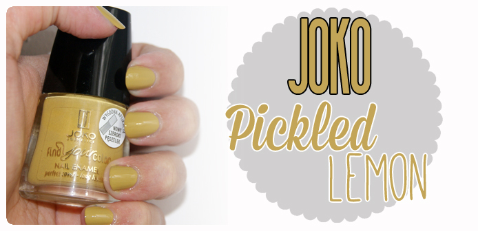 Lakier na jesień? JOKO Pickled Lemon